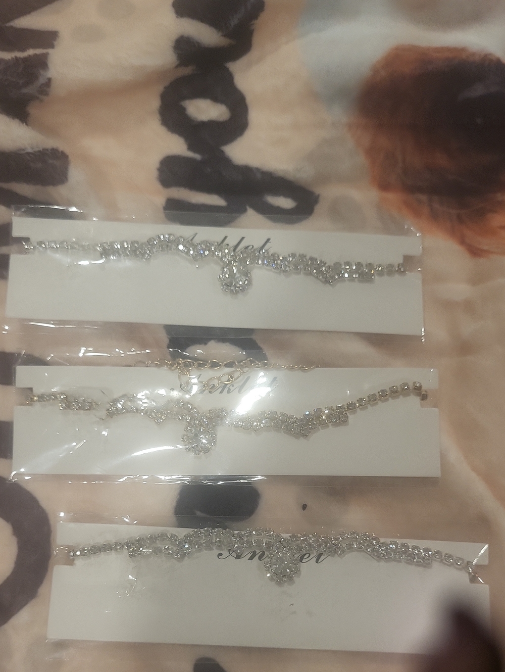Ankle  Bracelet One Size Two Silver One Gold @30 Each Free Gift Sealed